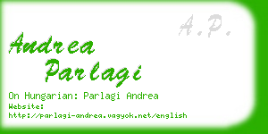 andrea parlagi business card